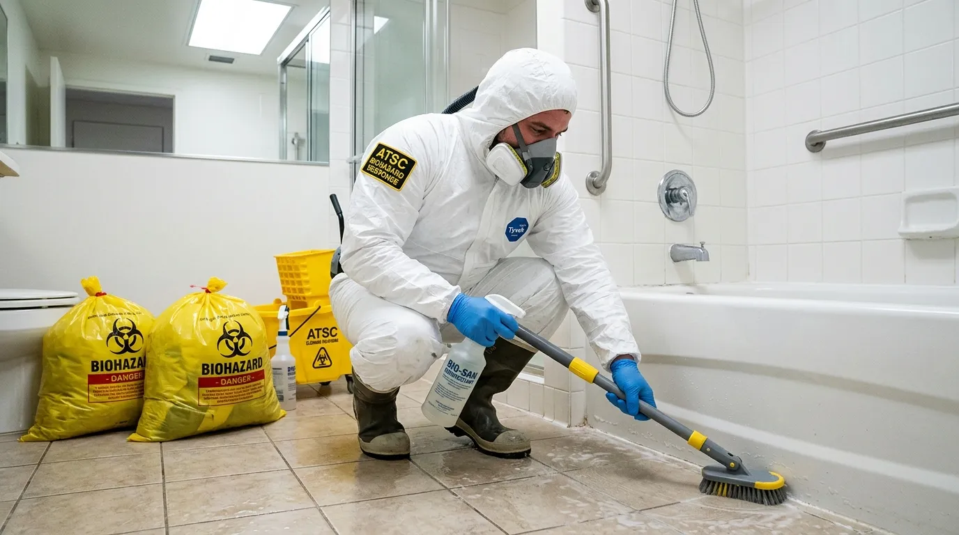 Decontamination equipment deployed for Blood Cleanup in Tomball